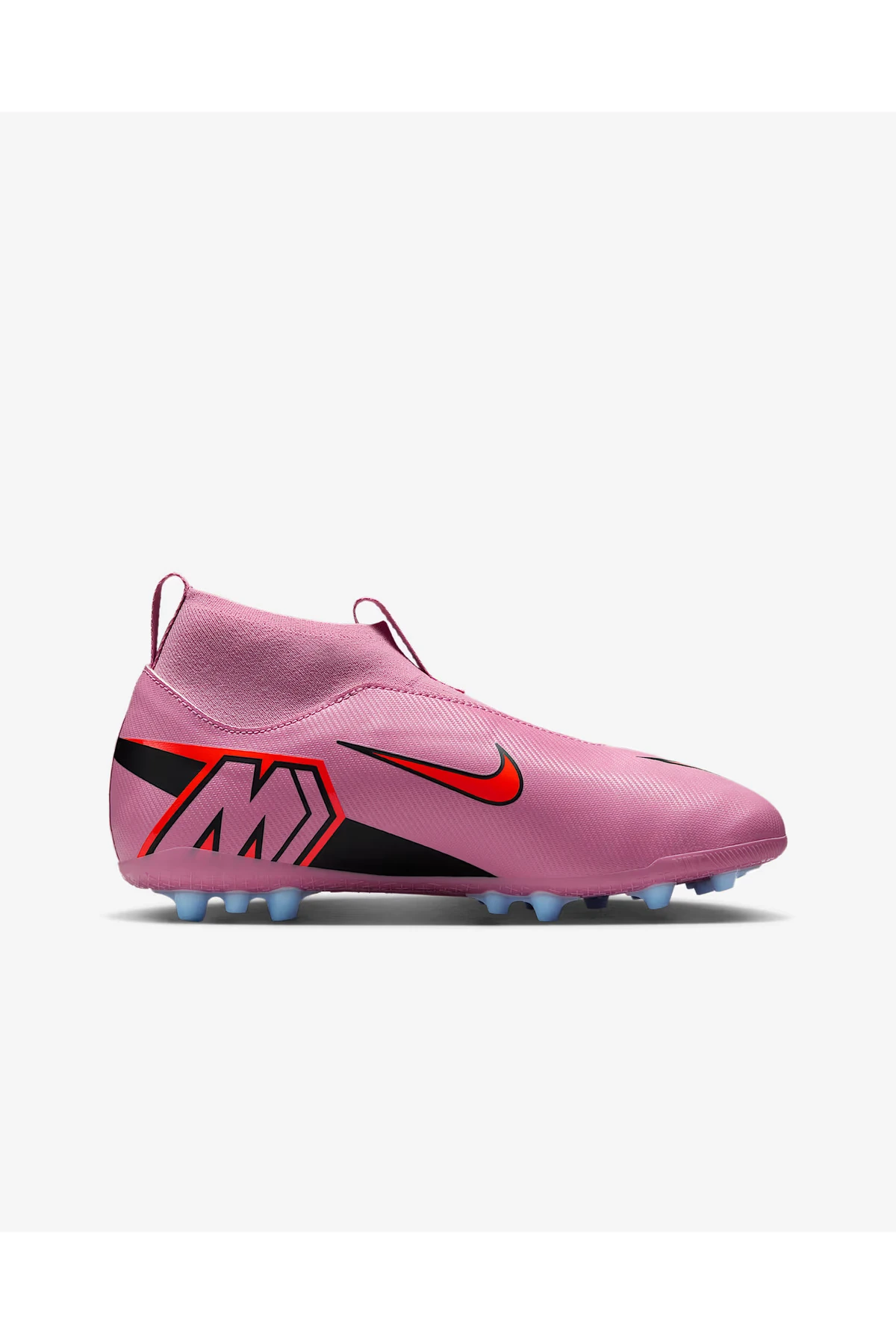 Jr. Mercurial Superfly 10 Academy Yüksek Bilekli Suni Çim Kramponu (DAR KALIP)