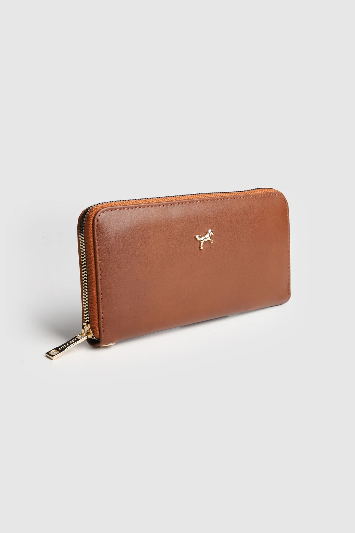 La'Graccio Paris Kadın Guas Büyük Boy Portföy Kullanışlı Cüzdan - Taba