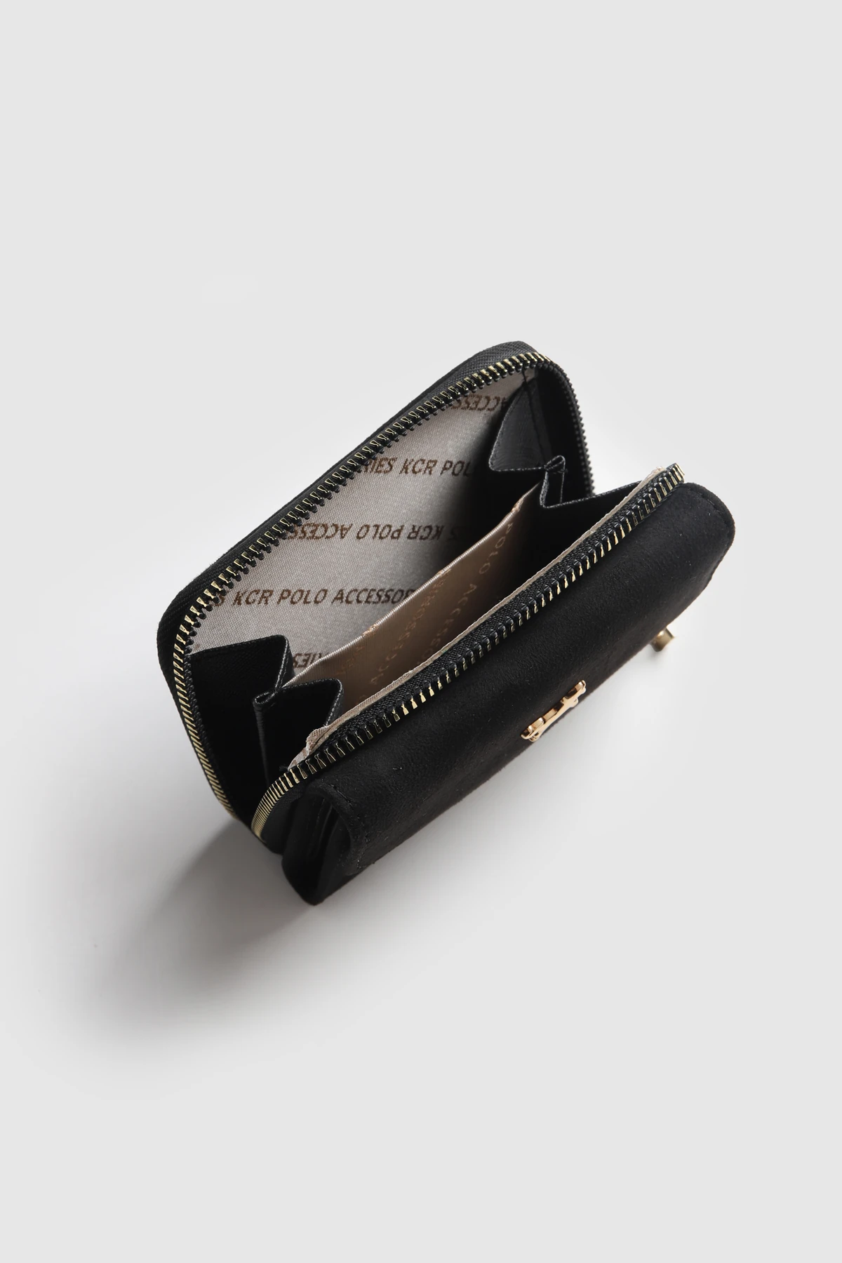 La'Graccio Paris Kadın Cavie Süet Kullanışlı Cüzdan - Kahve Süet