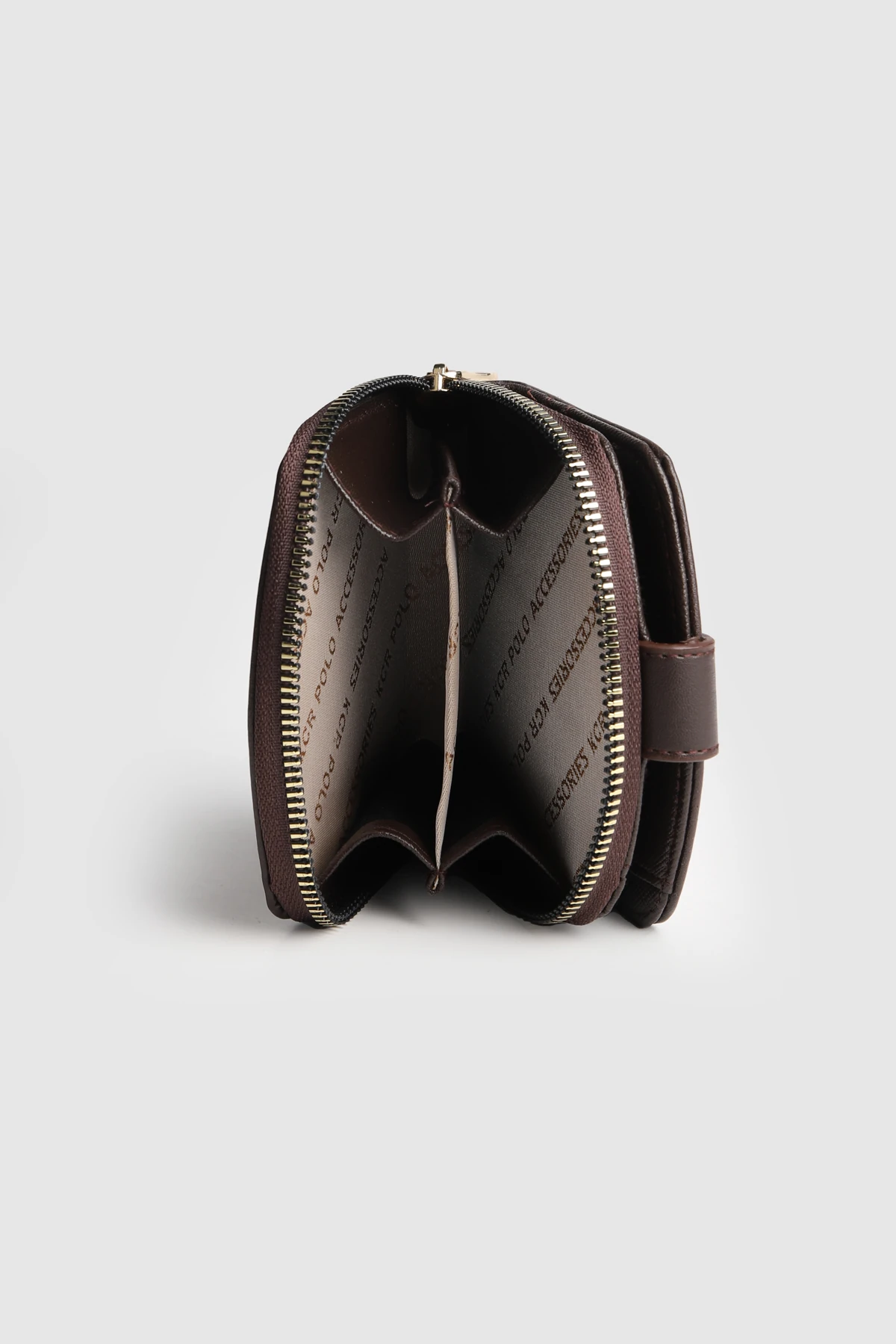 La'Graccio Paris Kadın Laron Süet Tasarım Kullanışlı Cüzdan - Kahve Süet