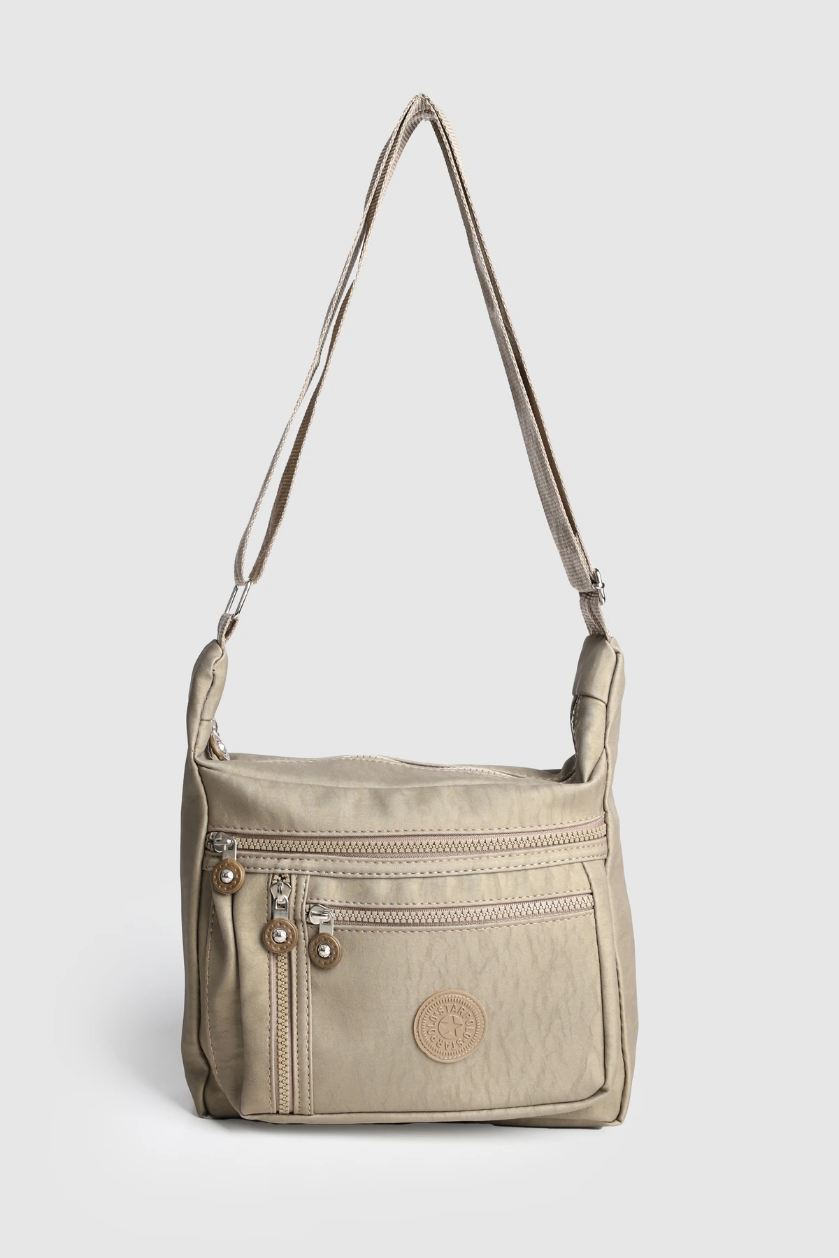 La'Graccio Paris Kadın Krinkıl Çok Bölmeli Çapraz Çanta