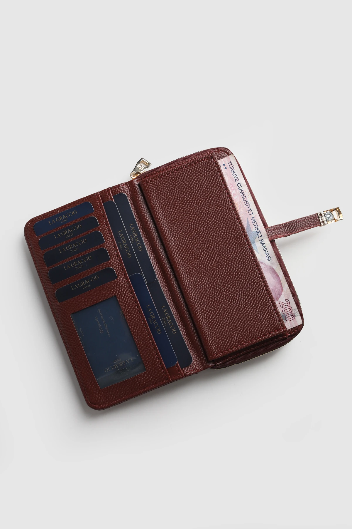 La'Graccio Paris Kadın Cakes Kullanışlı Cüzdan - Bordo