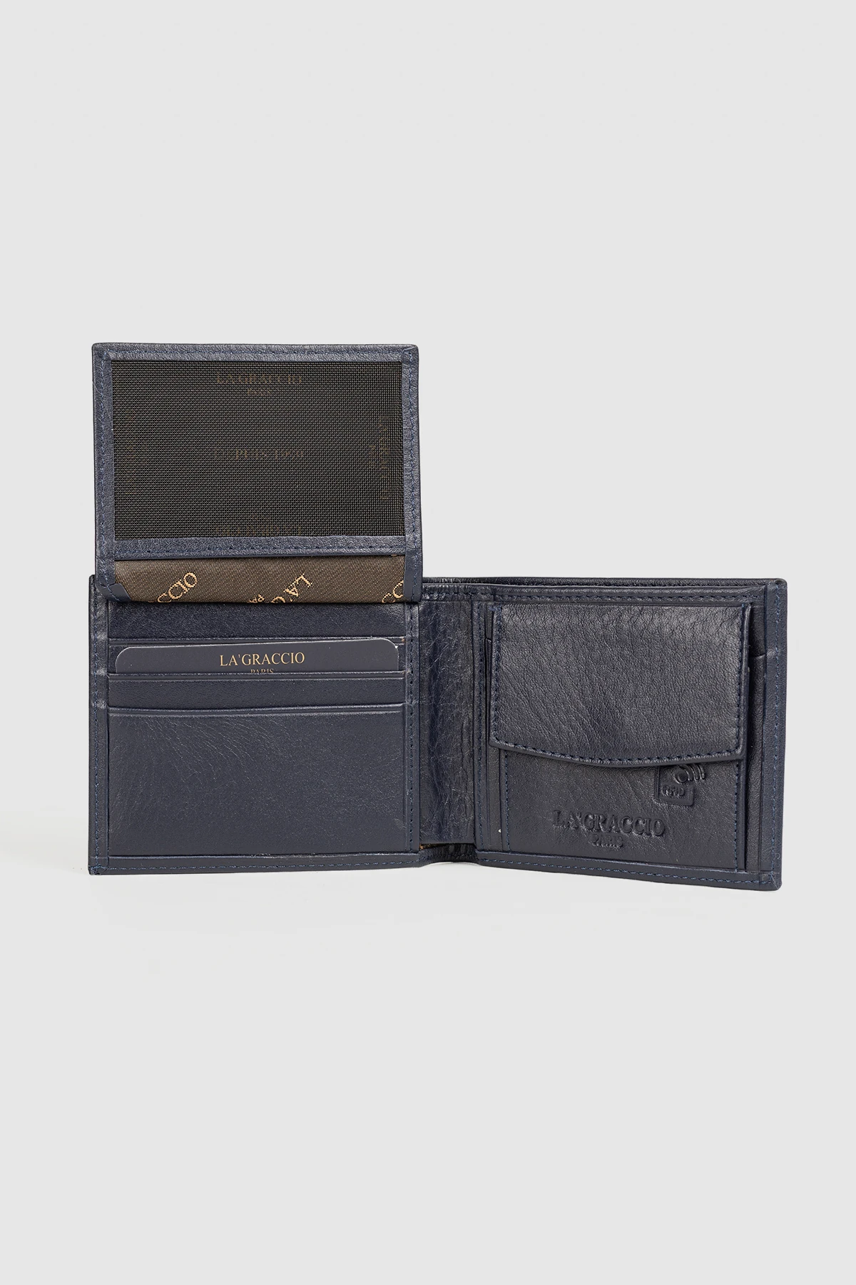 La'Graccio Paris Dila Rfid Korumalı Hakiki Deri Bozuk Para Hazneli Erkek Cüzdan