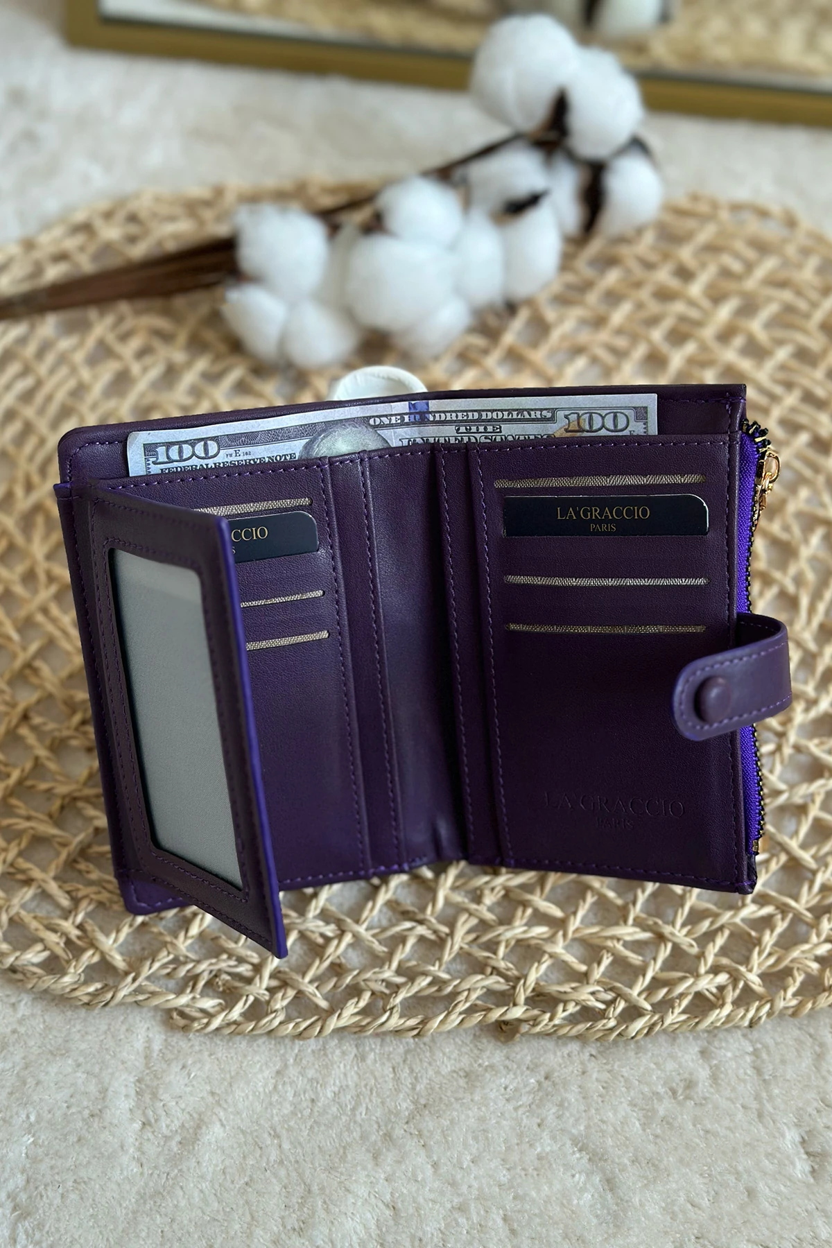 La'Graccio Paris Kadın Early Çok Bölmeli Kullanışlı Cüzdan