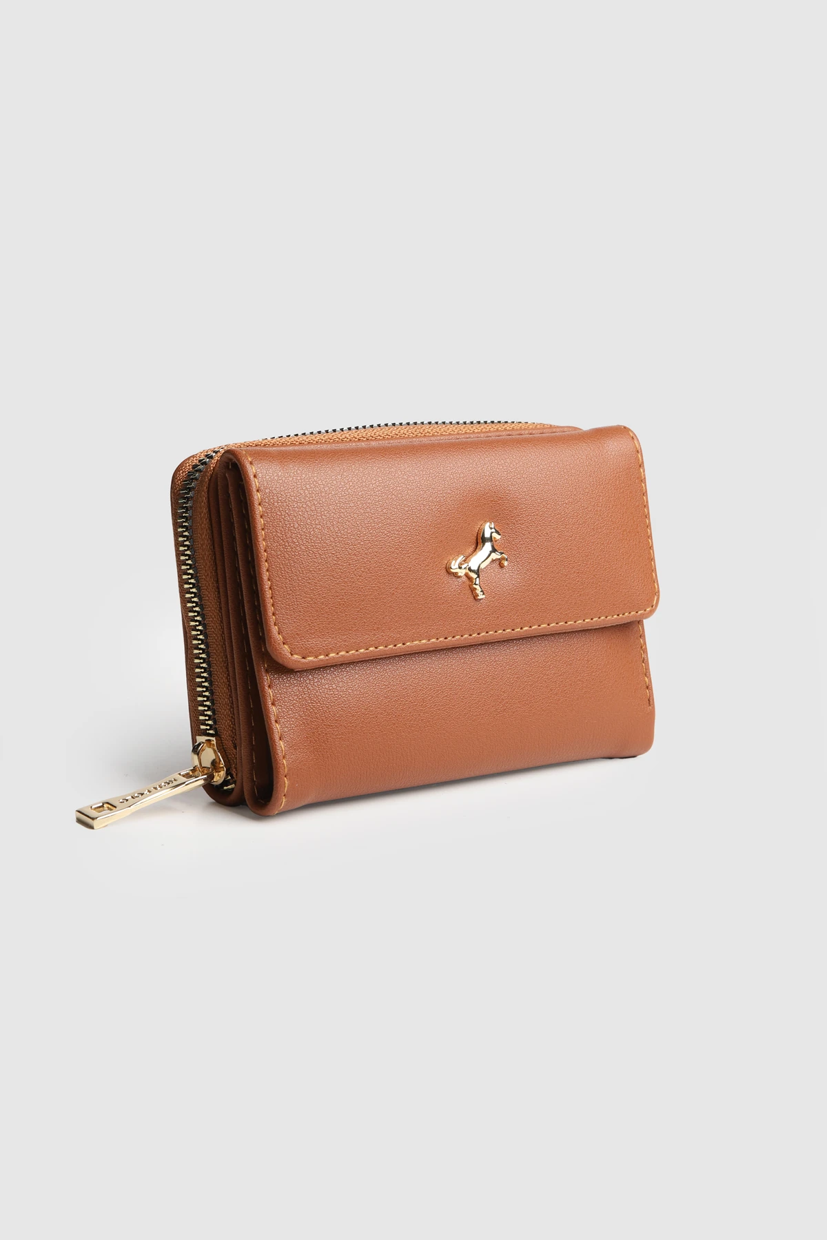 La'Graccio Paris Kadın Kayla Orta Boy Kullanışlı Cüzdan - Taba