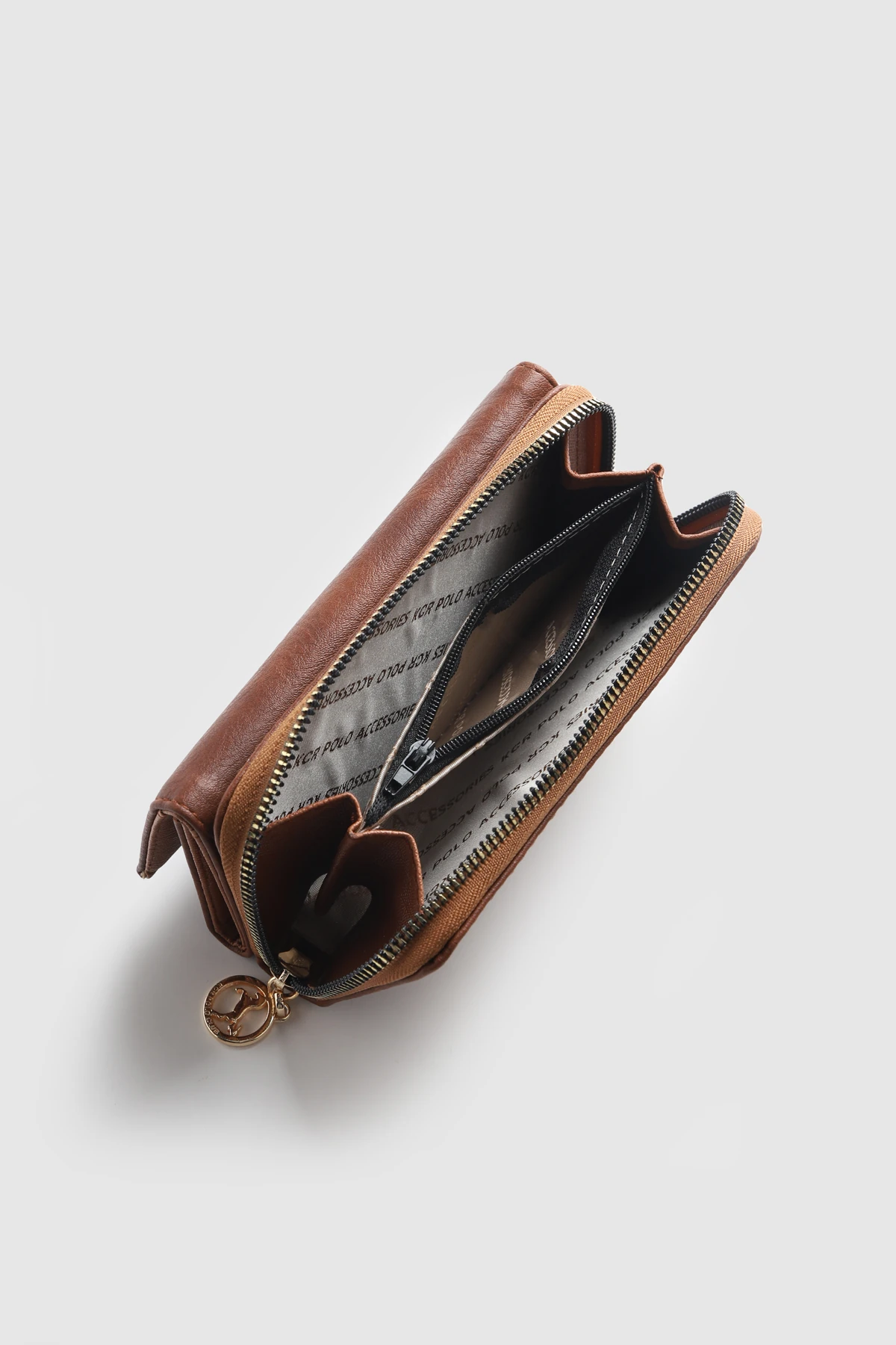 La'Graccio Paris Kadın Prave Donma Deri Kullanışlı Cüzdan - Gri