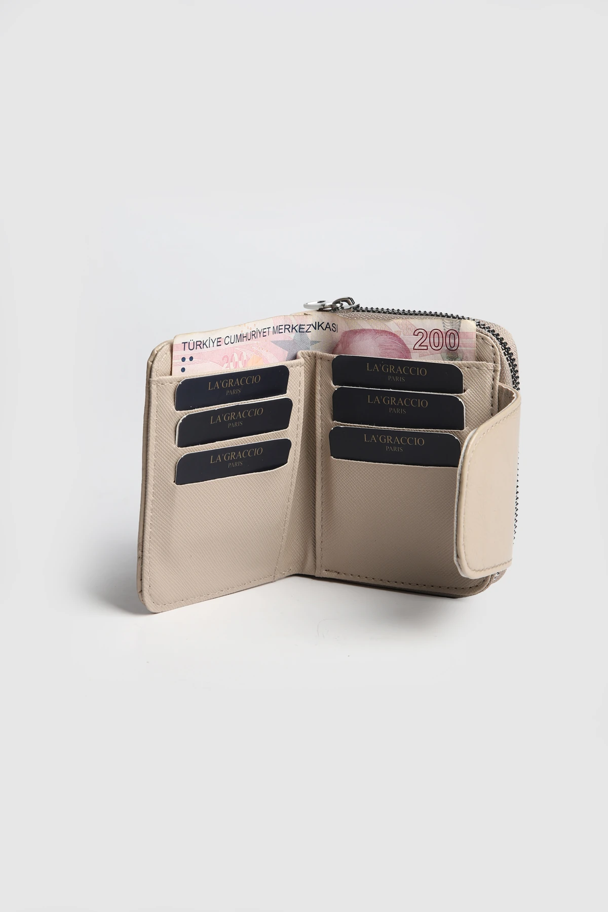 La'Graccio Paris Kadın Shine Taşlı Kullanışlı Cüzdan