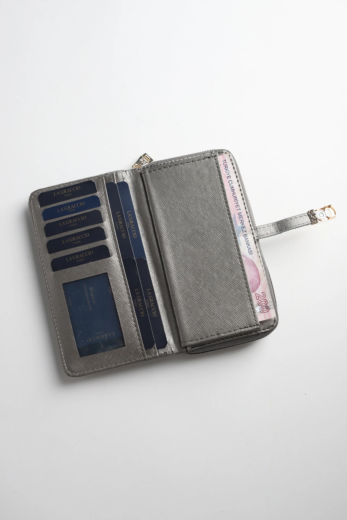 La'Graccio Paris Kadın Cakes Kullanışlı Cüzdan - Gri
