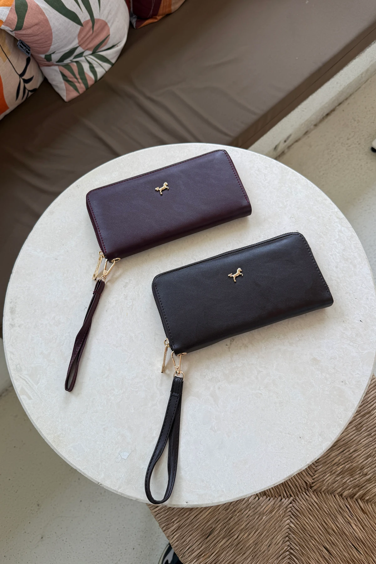 La'Graccio Paris Kadın Guas Büyük Boy Portföy Kullanışlı Cüzdan - Kahve