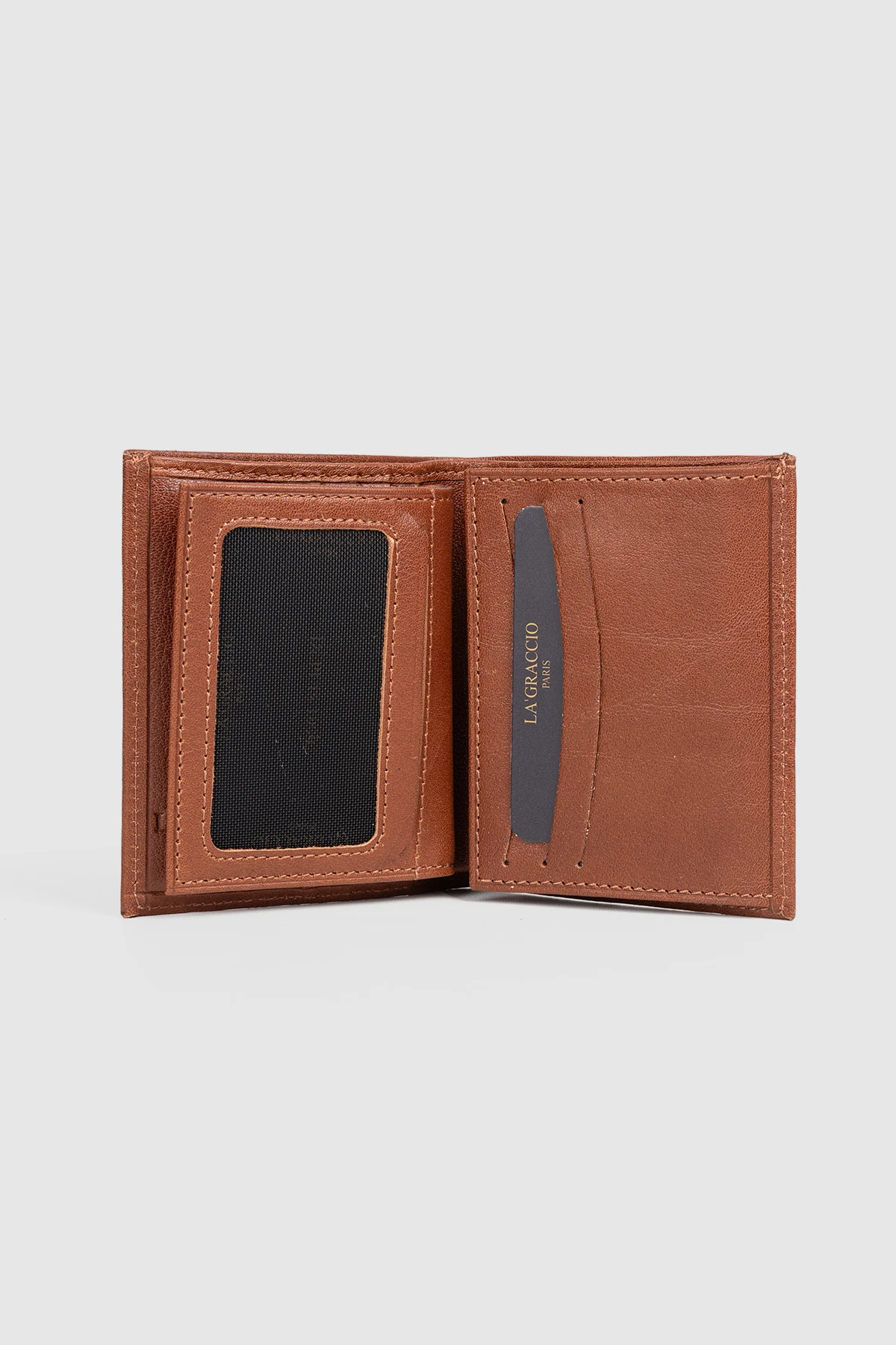 La'Graccio Paris Avza Rfid Korumalı Hakiki Deri Erkek Cüzdan - Taba