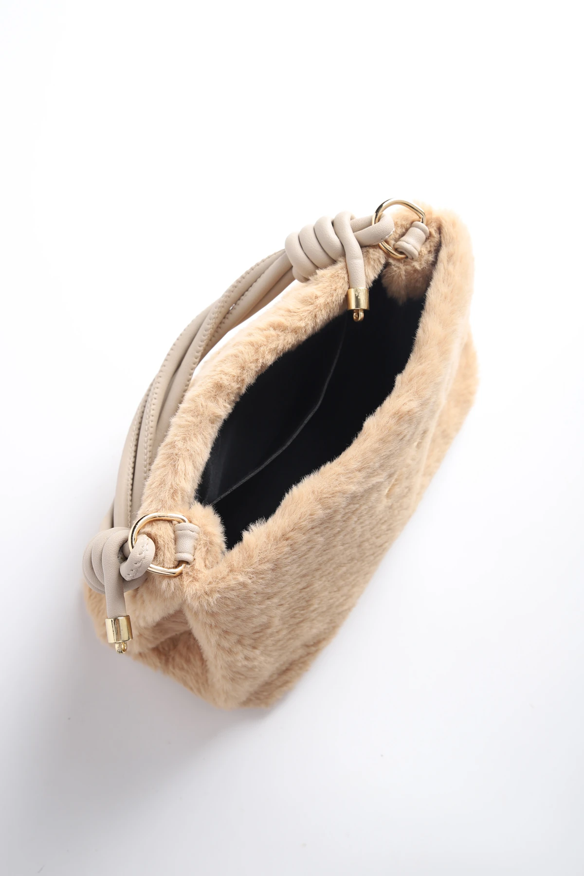 Lagraccio Paris Kadın Lora Peluş Askılı Çanta - Peluş Vizon