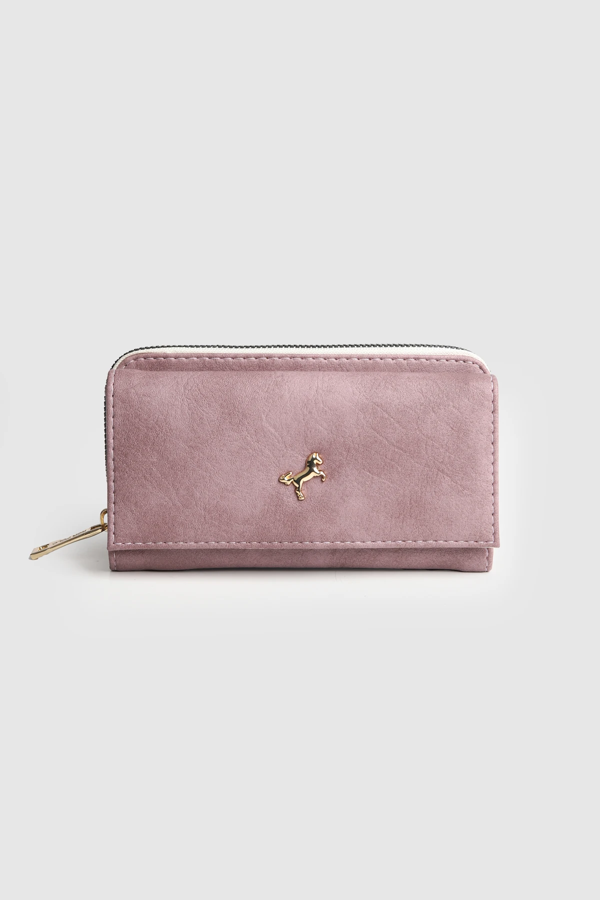 La'Graccio Paris Kadın Prave Donma Deri Kullanışlı Cüzdan - Lila