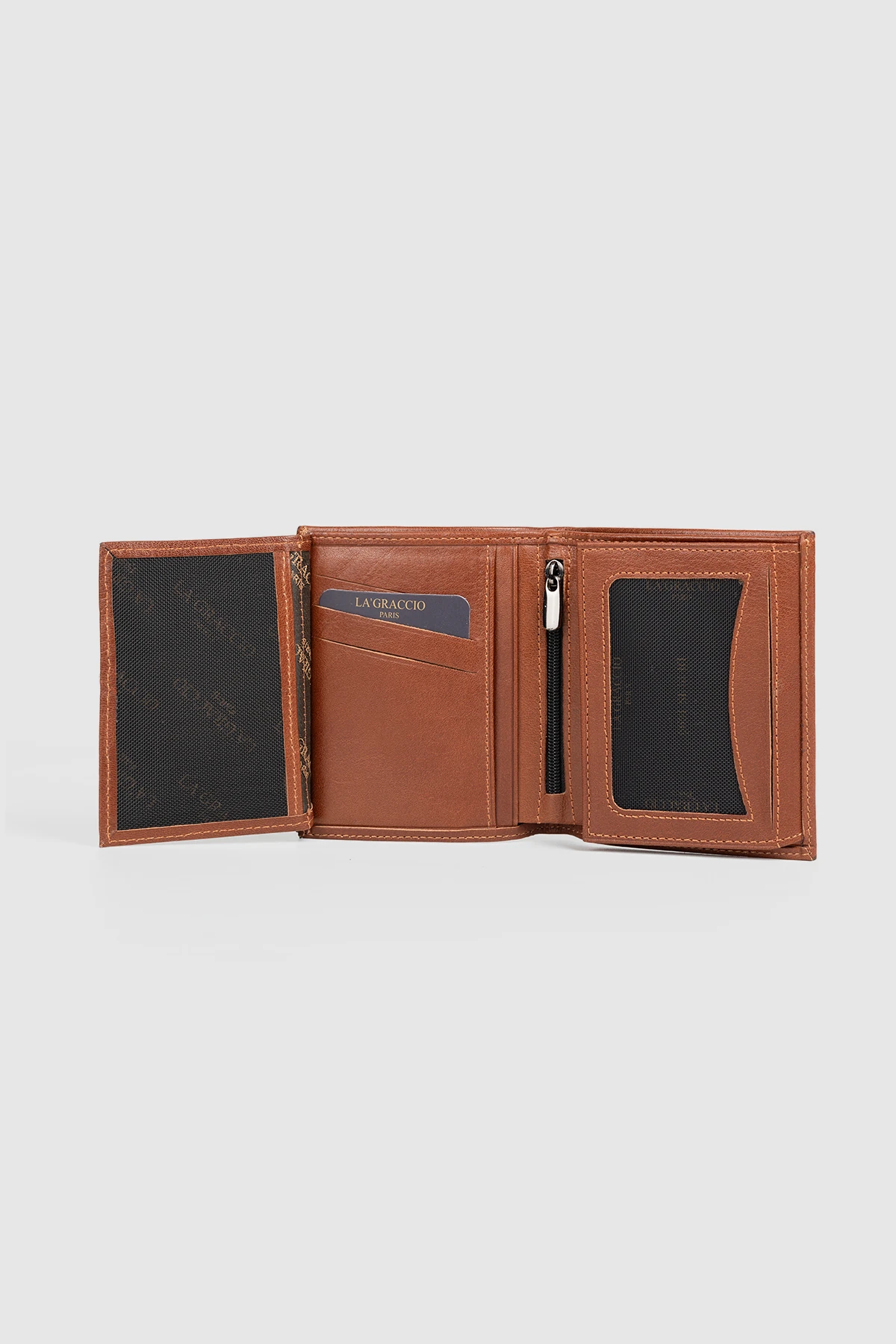 La'Graccio Paris Ayza Rfid Korumalı Hakiki Deri Erkek Cüzdan - Taba