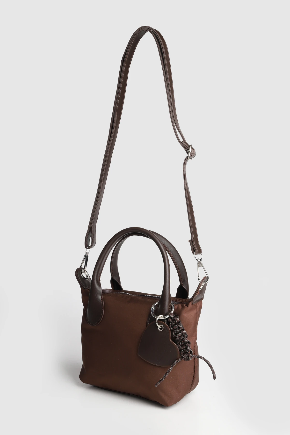 Lagraccio Paris Kadın Baybo Charmlı Paraşüt Çanta - Kahve