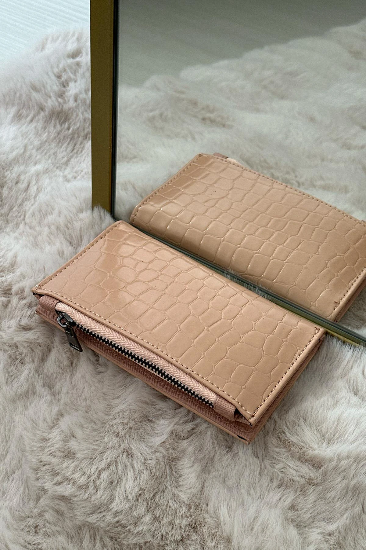 La'Graccio Paris Kadın Winrar Kroko Cüzdan