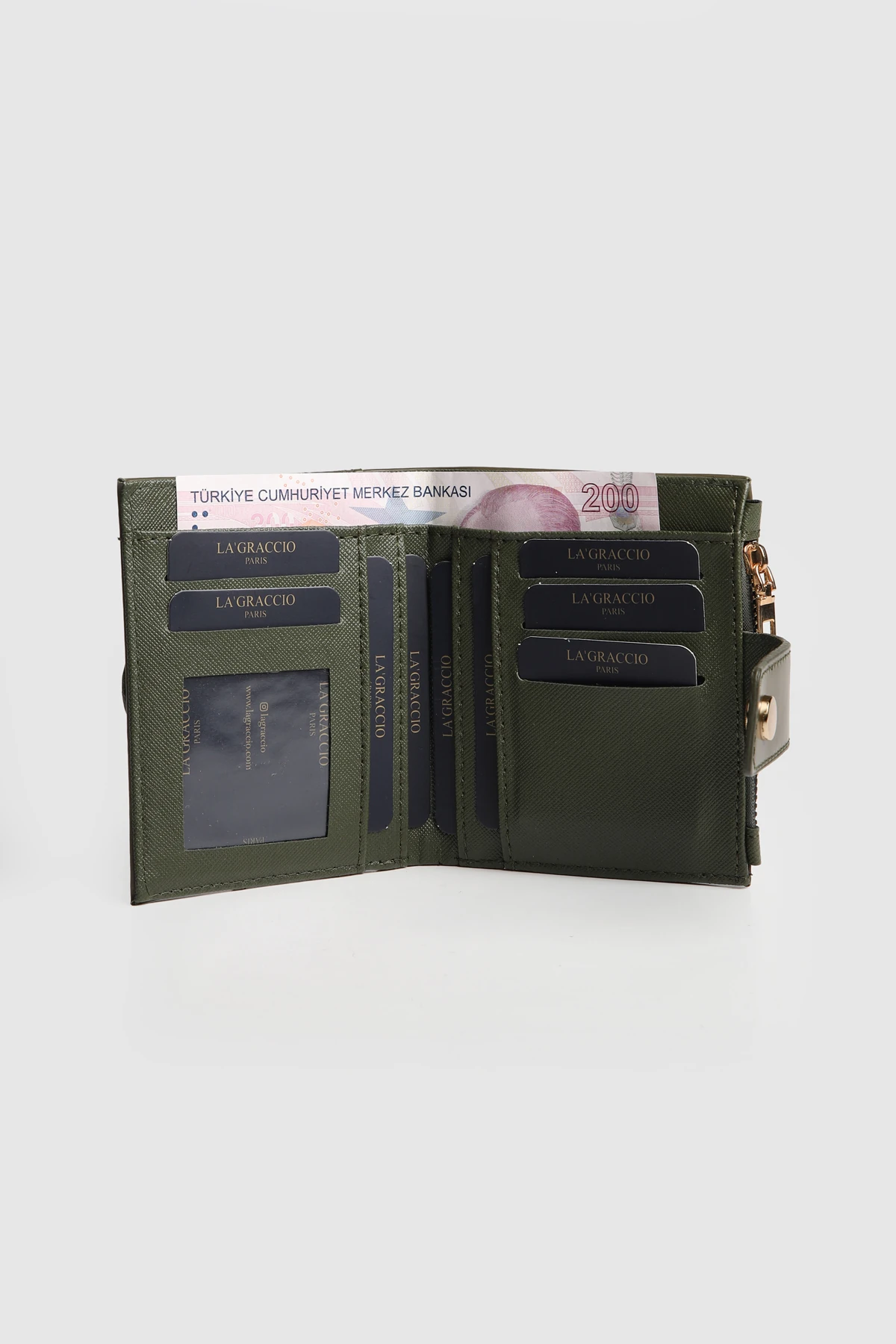 La'Graccio Paris Kadın Misha Kroko Ekstra Kartlıklı Cüzdan
