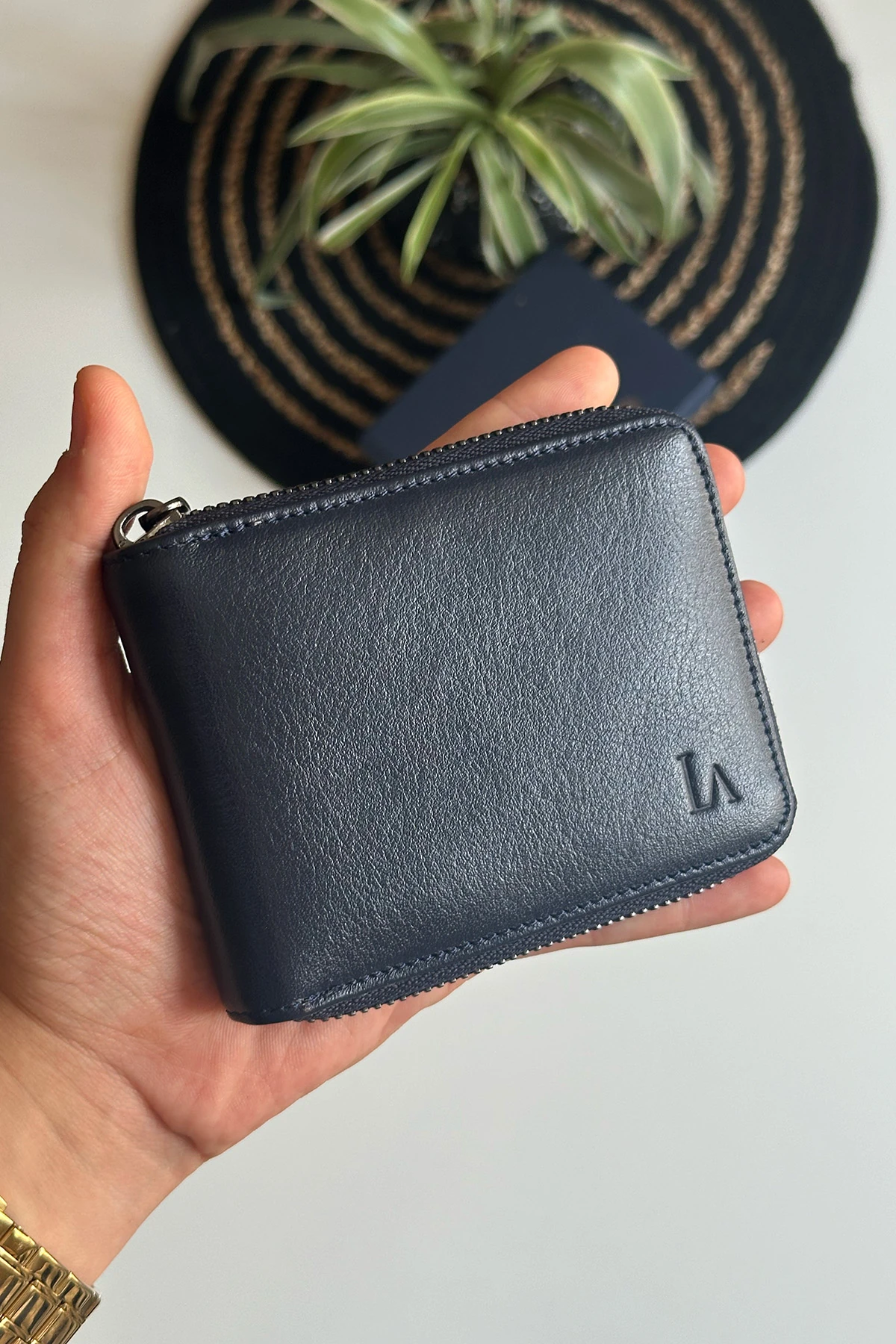 La'Graccio Paris Lancy Rfid Korumalı Erkek Fermuarlı Hakiki Deri Cüzdan