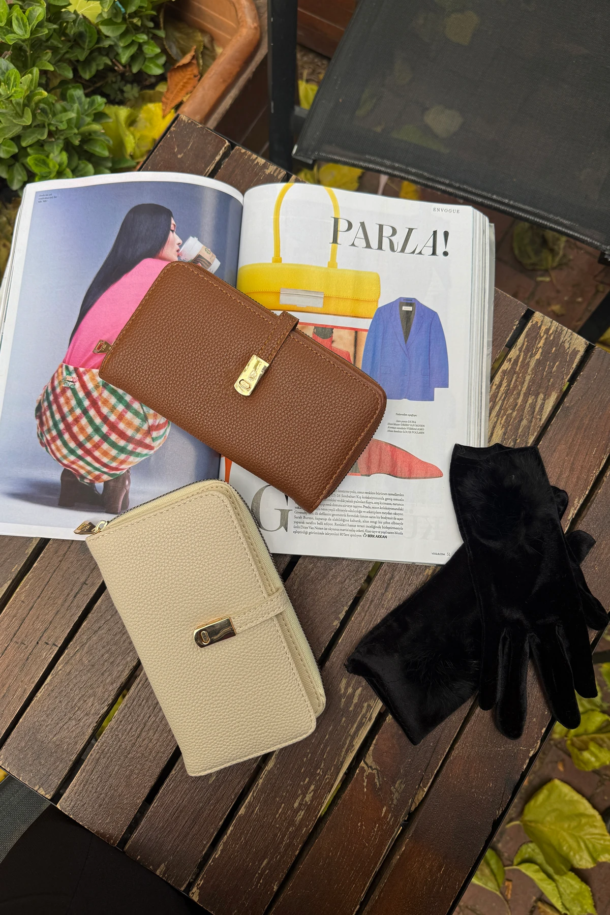 La'Graccio Paris Kadın Cakes Kullanışlı Cüzdan - Krem