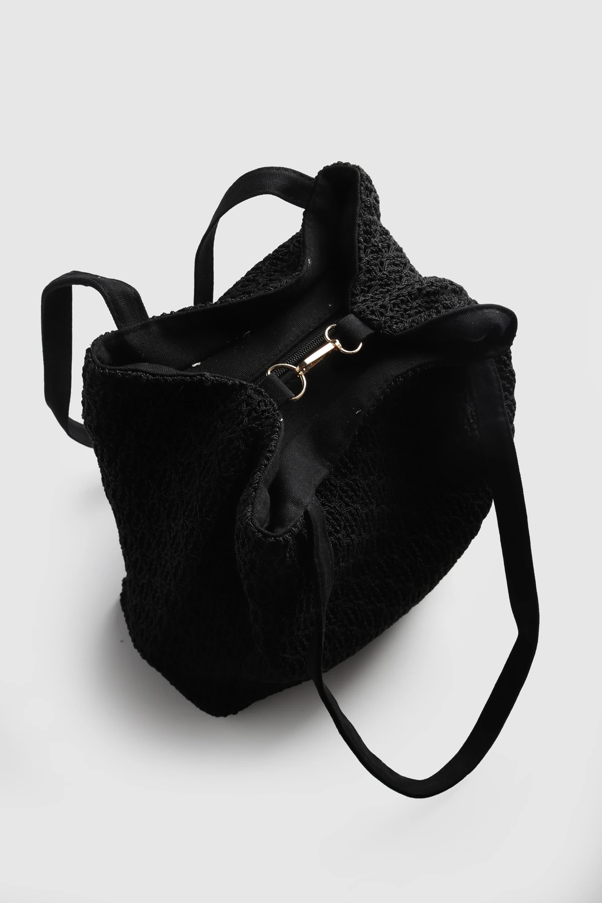 La'Graccio Paris Lanco Örme Büyük Boy Omuz Çantası