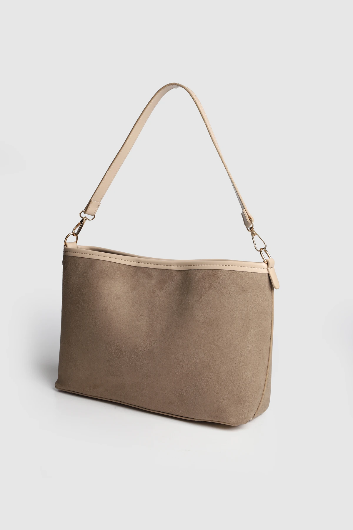 Lagraccio Paris Kadın Aline Süet Makyaj Çantalı El Ve Askılı Çanta