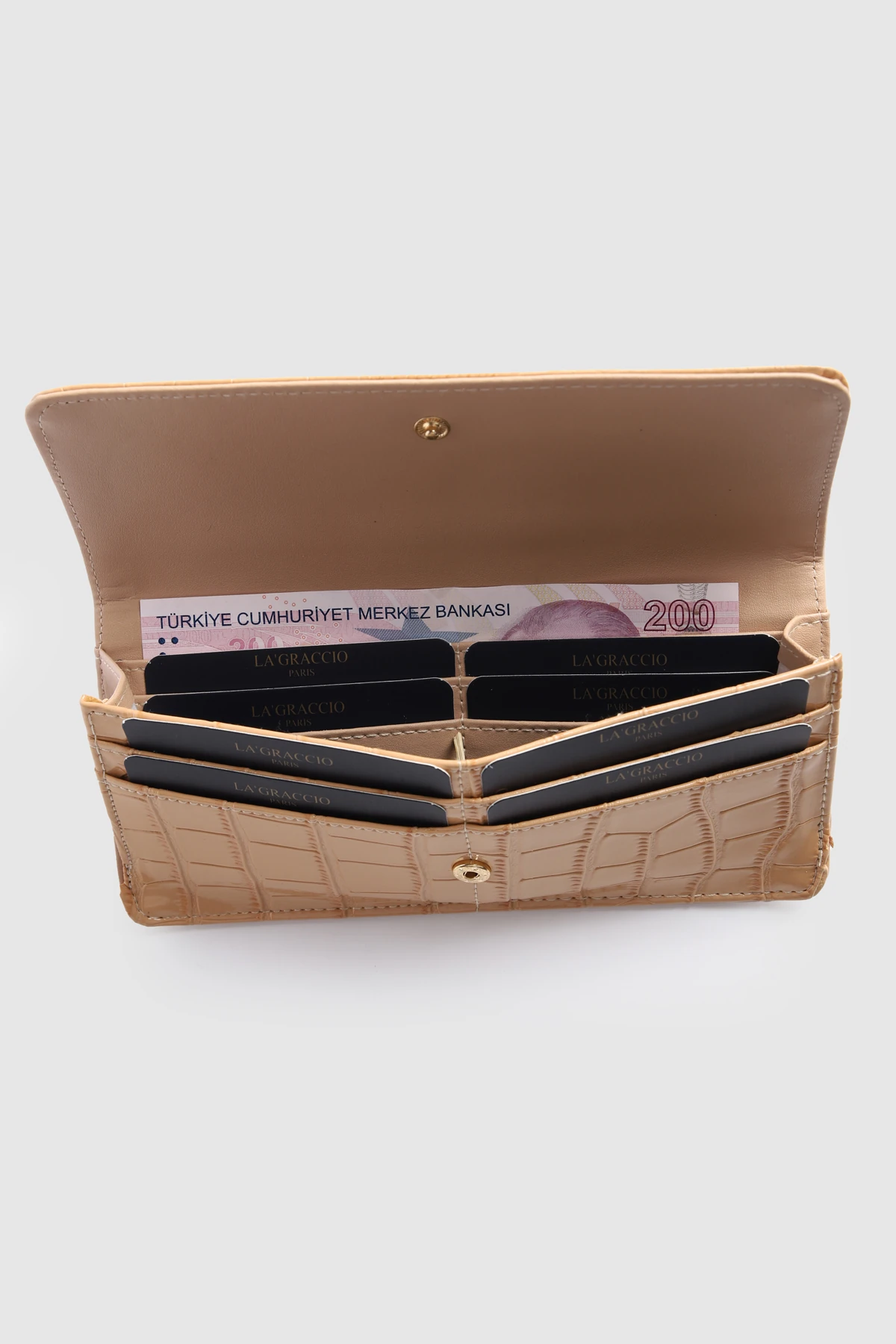 La'Graccio Paris MNG Muadil Kroko Cüzdan