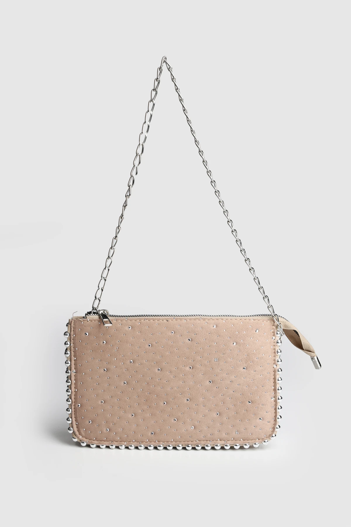 La Graccio Paris Kadın ZR Boncuk Detaylı 3 Bölmeli Askılı Çanta