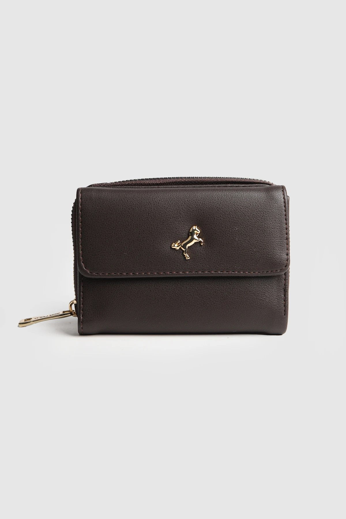 La'Graccio Paris Kadın Kayla Orta Boy Kullanışlı Cüzdan - Kahve