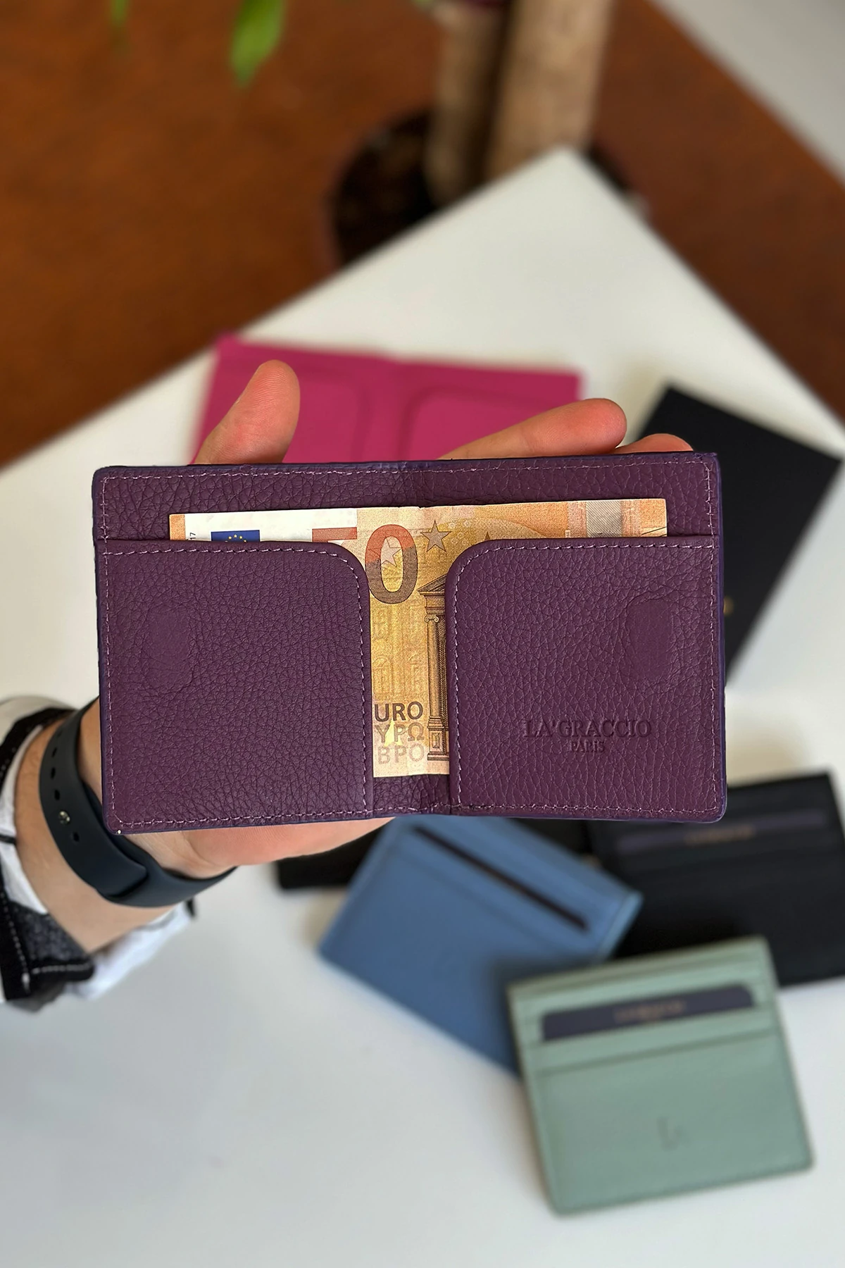 La'Graccio Paris Balia Unisex Hakiki Deri Kartlık Cüzdan