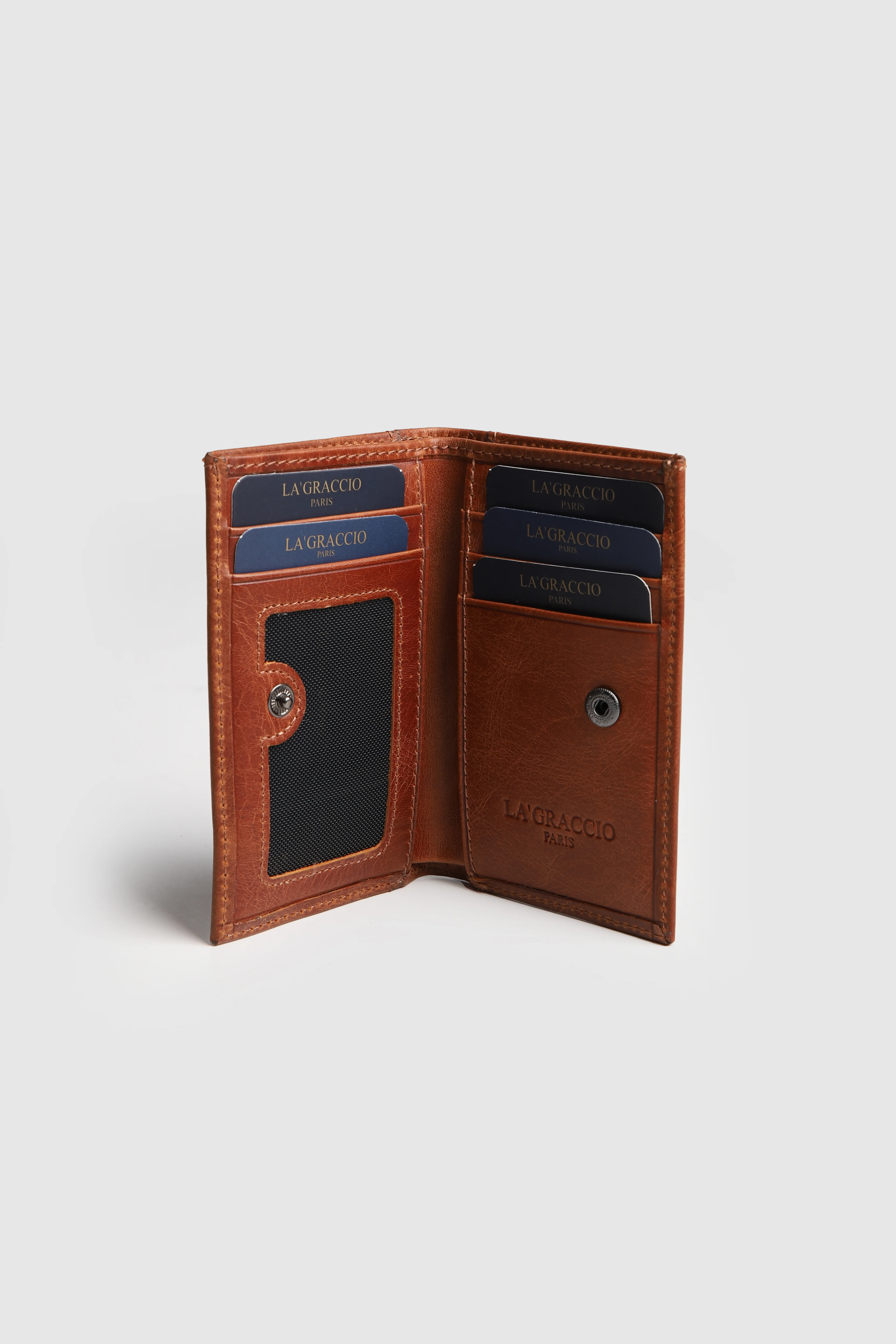 La'Graccio Paris Yella Hakiki Deri Erkek Cüzdanı