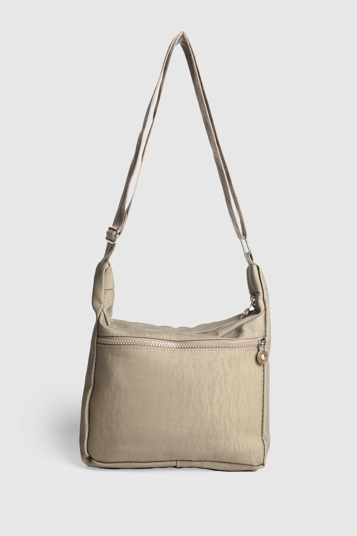 La'Graccio Paris Kadın Krinkıl Çok Bölmeli Çapraz Çanta