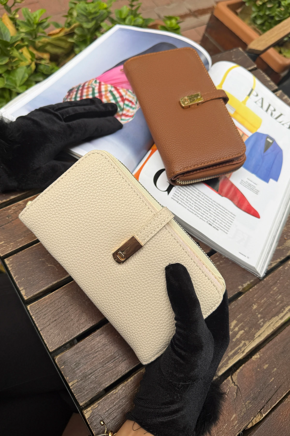 La'Graccio Paris Kadın Cakes Kullanışlı Cüzdan - Krem