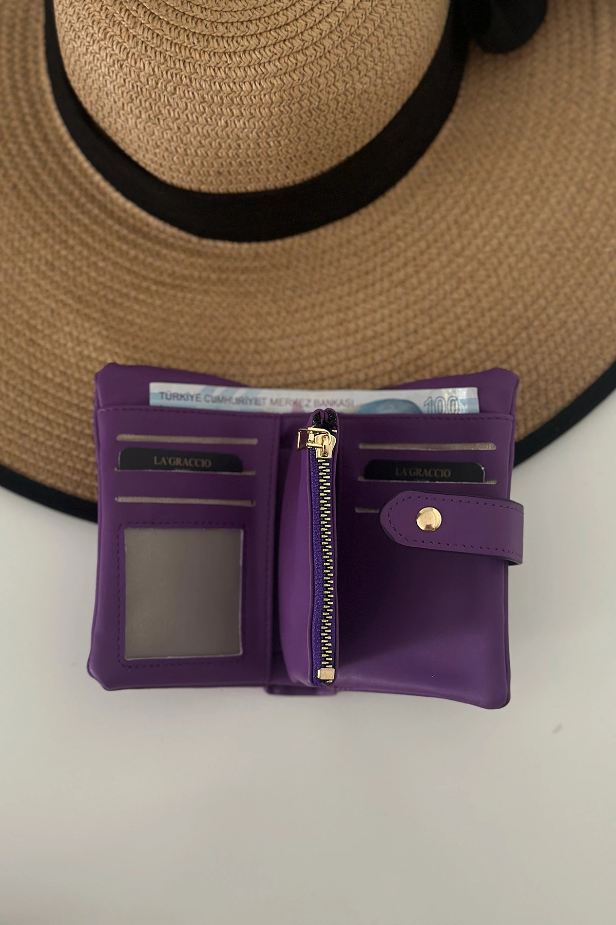 La'Graccio Paris Kadın Westa Çok Bölmeli Yumuşak Cüzdan