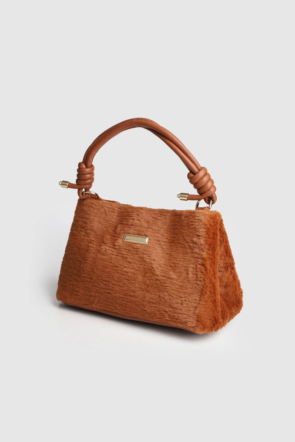 Lagraccio Paris Kadın Lora Peluş Askılı Çanta - Peluş Taba