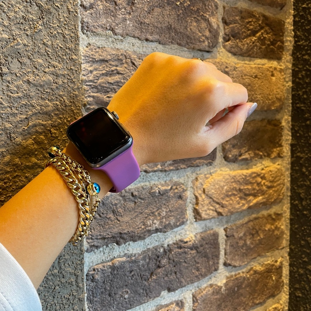 Apple Watch Rengarenk Silikon Kordonlar 