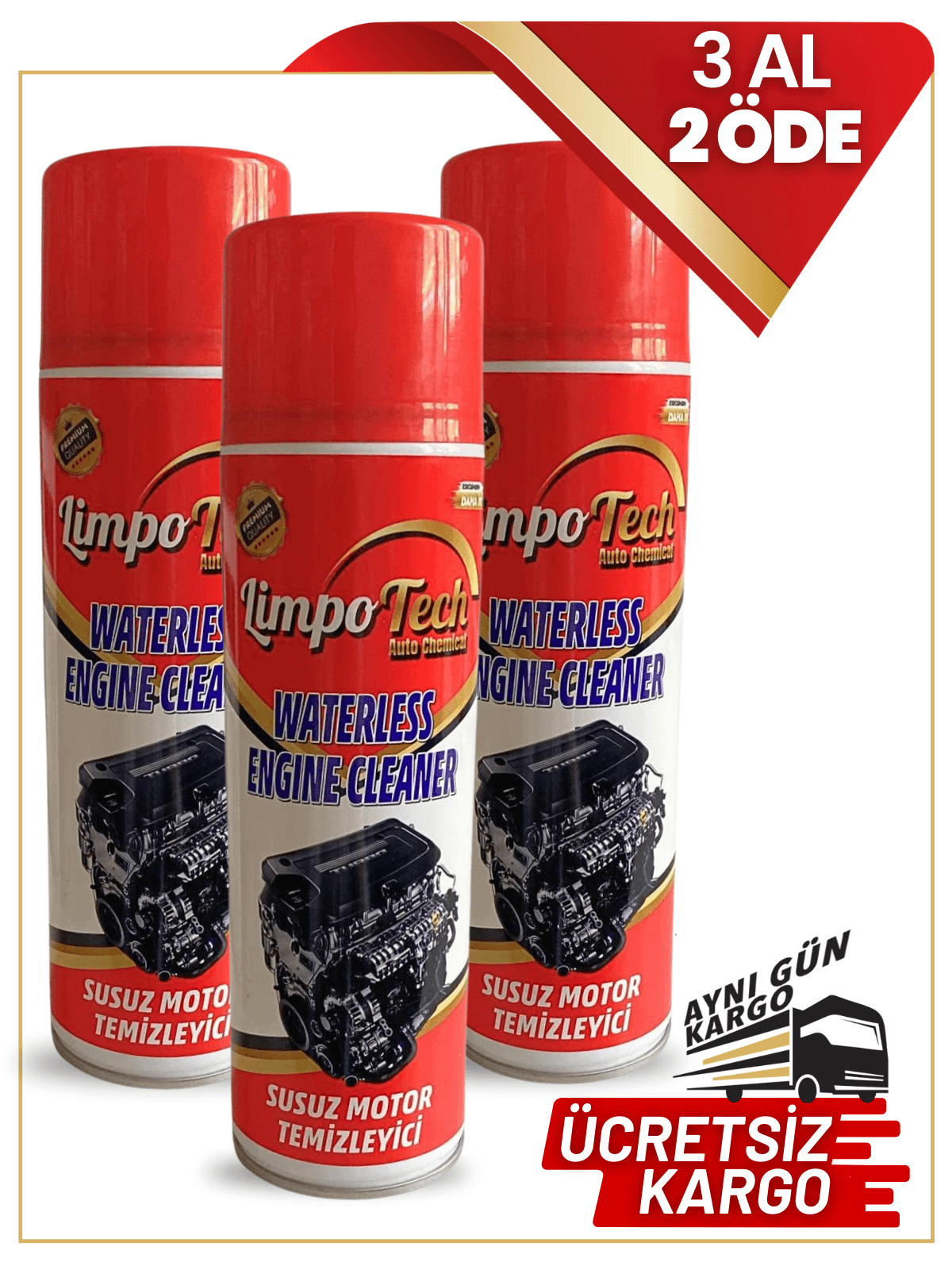 Susuz Motor Temizleme Spreyi 500ml - 💥3 Al 2 Öde