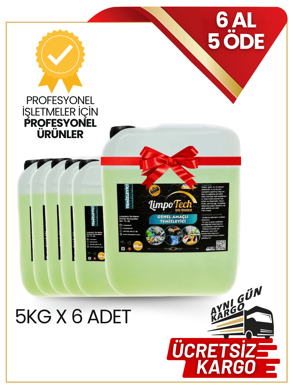 Genel Amaçlı Temizleyici 5 kg x 6 Adet