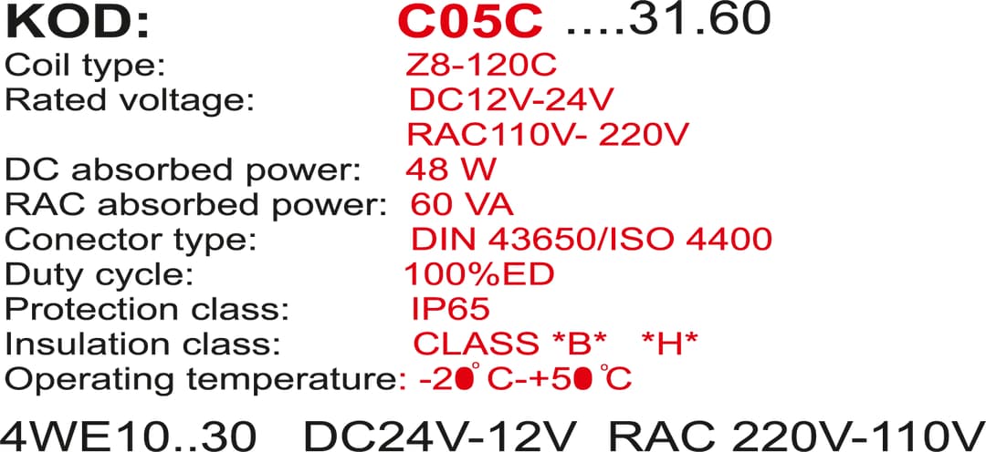 NG 10 24V DC HİDROLİK BOBİN (METAL) 3 NG 10 24V DC HİDROLİK BOBİN (METAL) - Dars