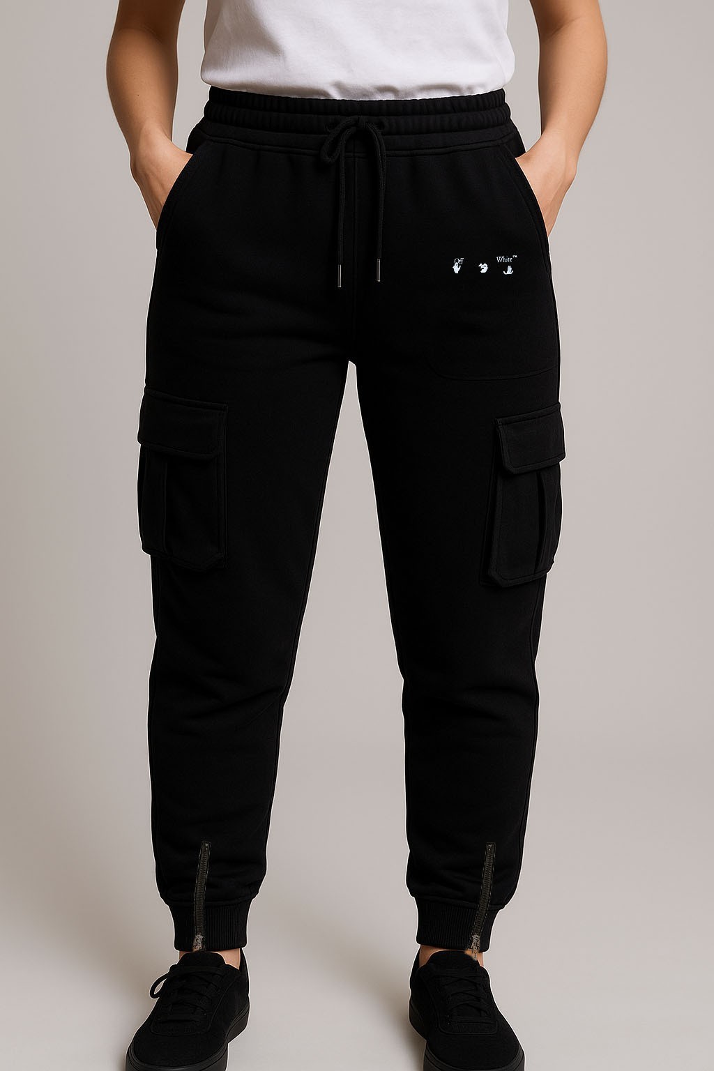Off White Eşofman Altı Siyah
