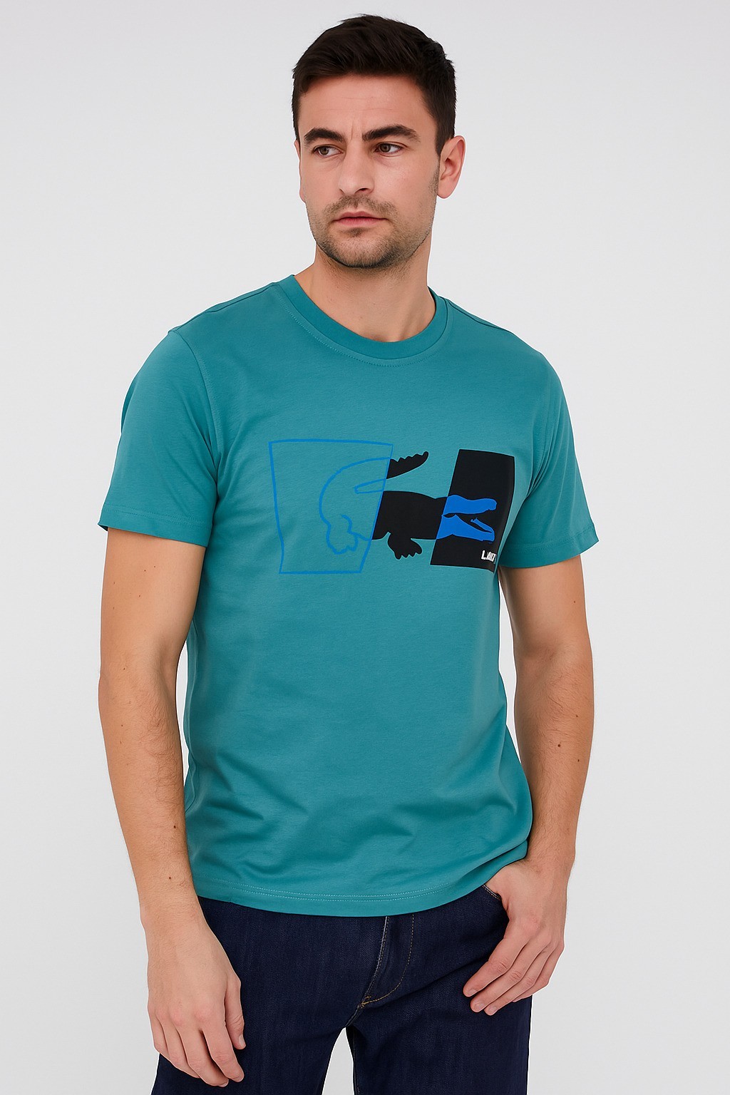 Lacco Bisiklet Yaka Ddf Baskı Çağla Yeşili T-Shirt