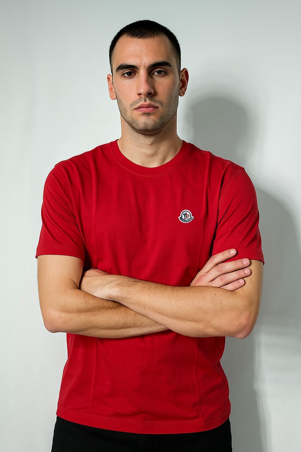Monc Bisiklet Yaka Tshirt Kırmızı