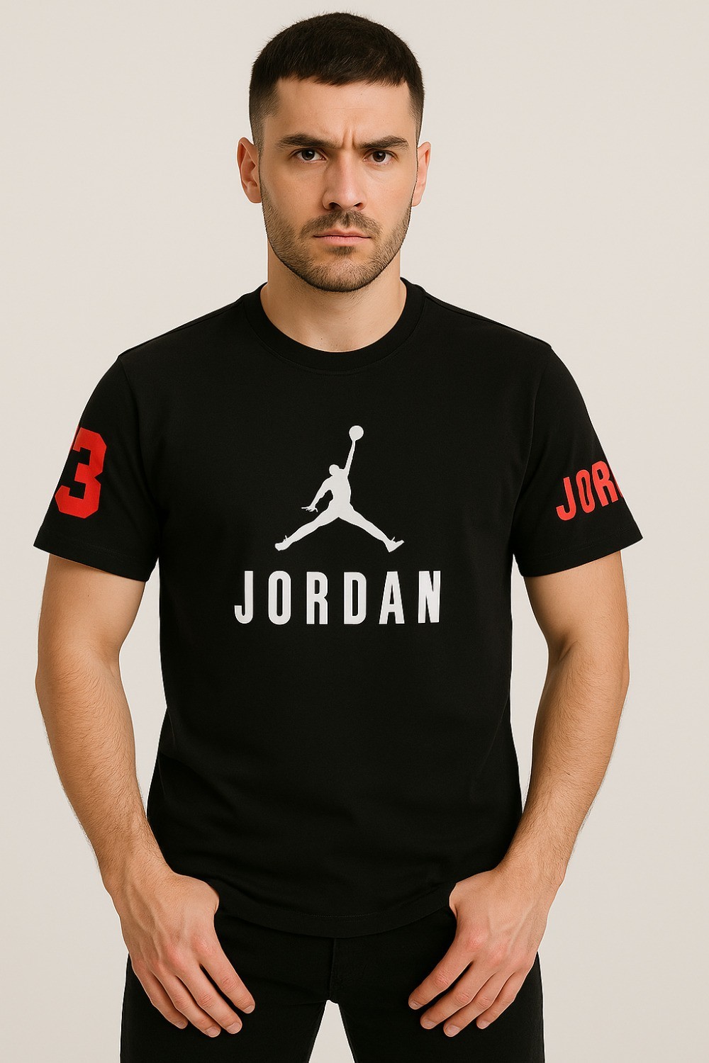 Jordon  Baskılı T-Shirt Siyah