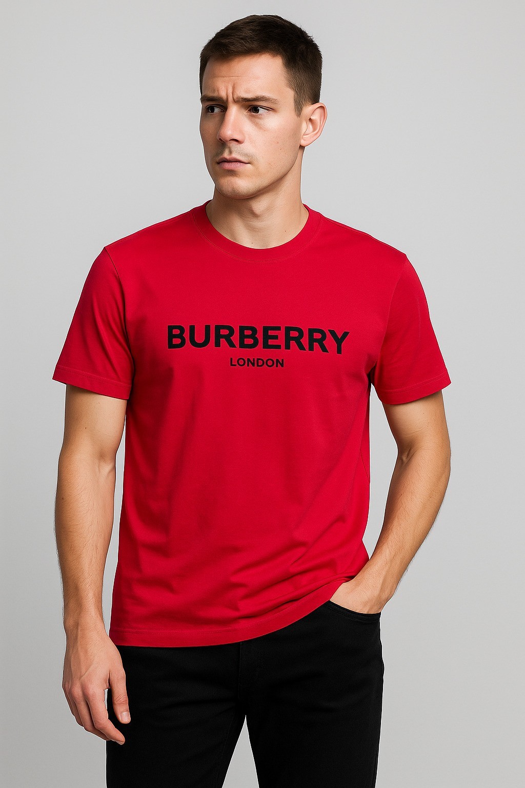 Burb Bisiklet Yaka Tshirt Kırmızı