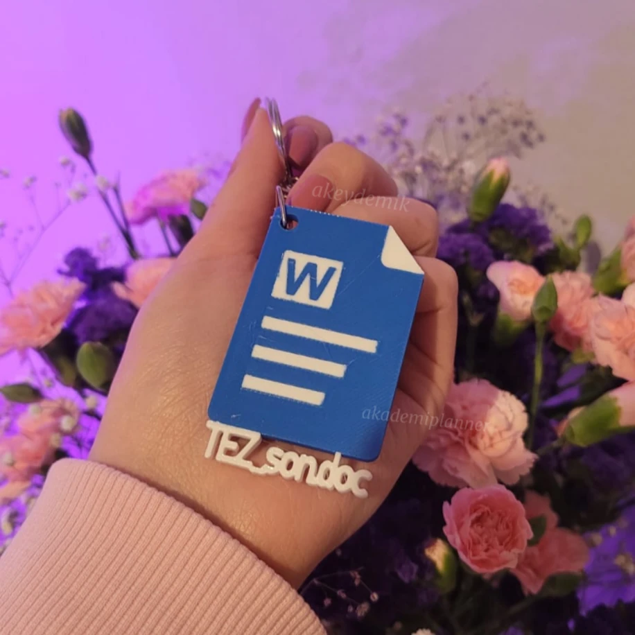 Tez Son AKEYDEMİK Anahtarlık Charm Aksesuar