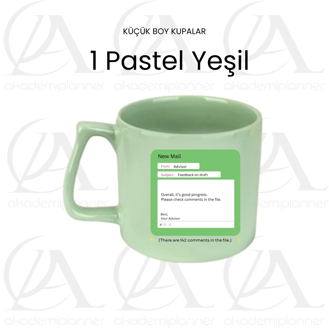  Danışman Mail 3 Hediye Kupa Bardak Yüksek Lisans Doktora Akademisyen Tez Danışmanı