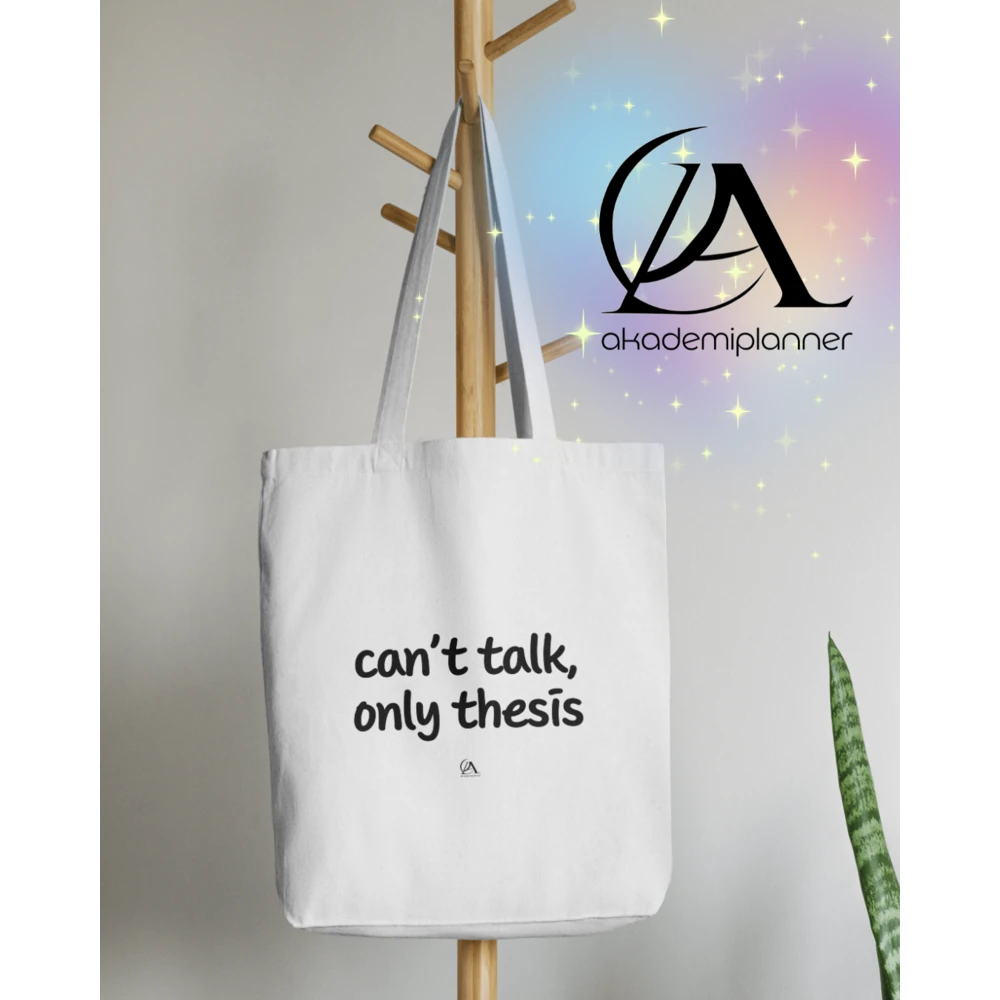 Can't Talk Only Thesis Kanvas Bez Çanta Konuşamam Yalnızca Tez