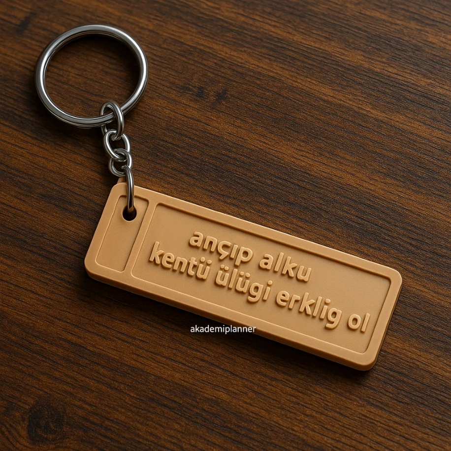 Ançıp alku kentü ülügi erklig ol AKEYDEMİK Anahtarlık Charm Aksesuar