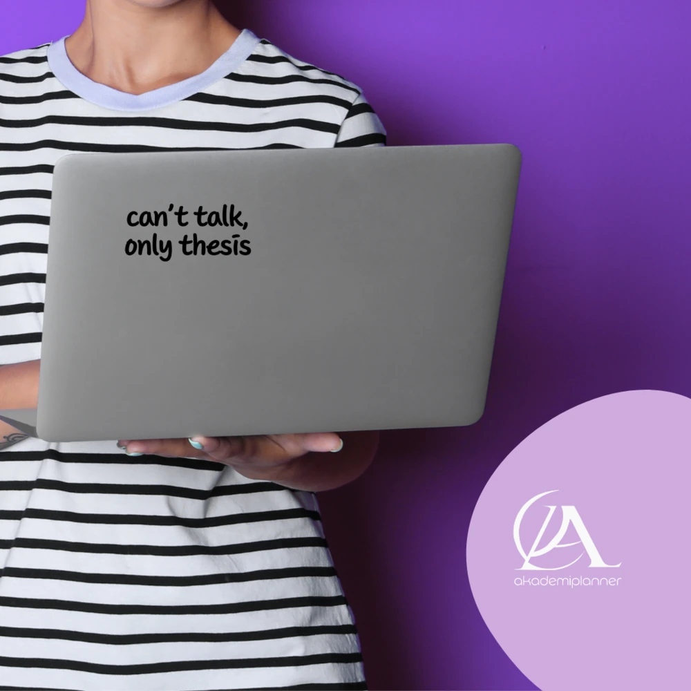 Cant Talk Only Thesis Büyük Boy Tez Etiketi ve Yüksek Lisans Doktora Etiketi Sticker