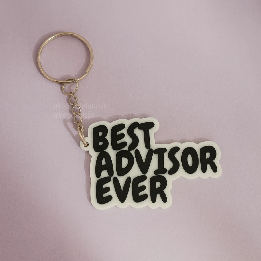 Best Advisor Ever SB AKEYDEMİK Anahtarlık Charm Aksesuar Şu Ana Kadar En İyi Danışman