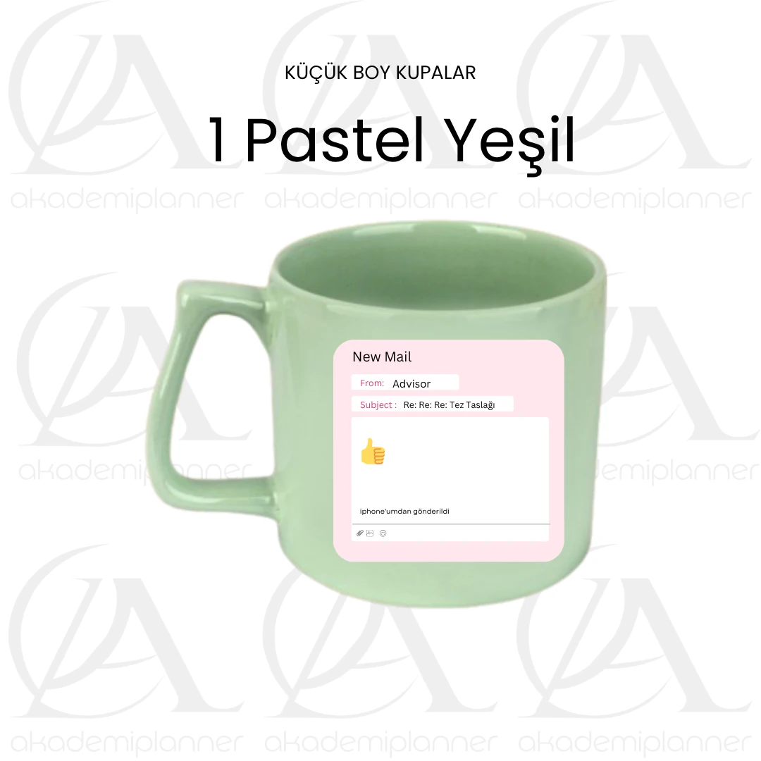  Danışman Mail Tamam Emoji Hediye Kupa Bardak Yüksek Lisans Doktora Akademisyen Tez Danışmanı