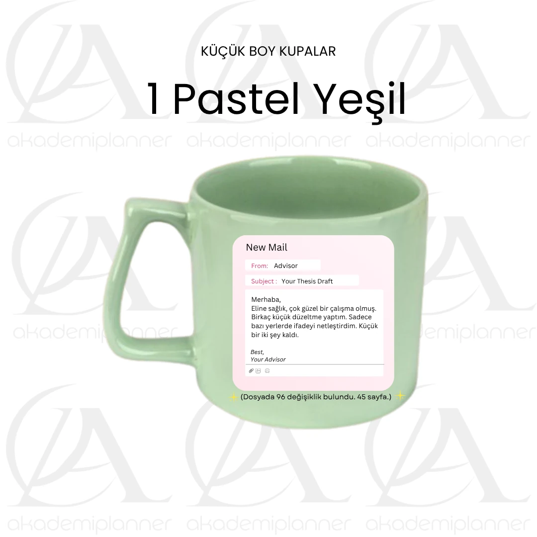  Danışman Mail 1 Hediye Kupa Yüksek Lisans Doktora Akademisyen Tez Danışmanı